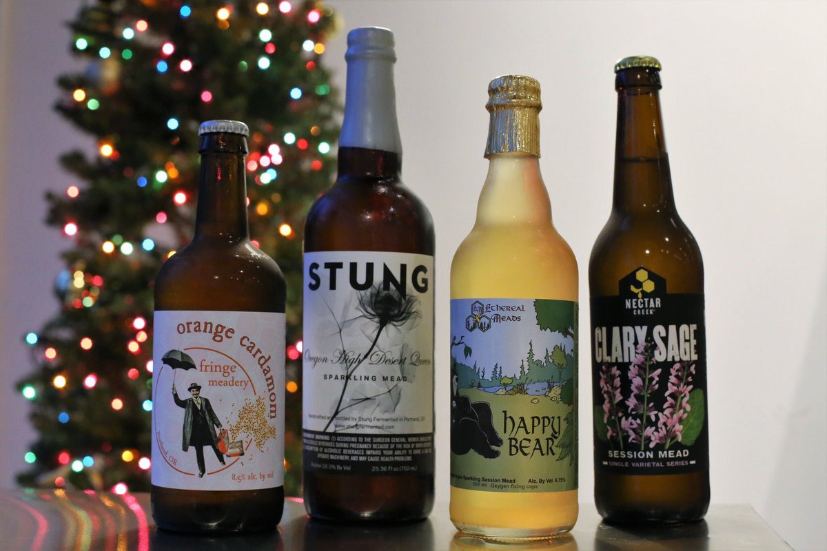 Mead Jubilee is today, 1-4pm! Ethereal, <a href="/fringemead/">Fringe Meadery</a>, <a href="/ORMeadAndCider/">OR Mead & Cider Co.</a>, and <a href="/Nectar_Creek/">NectarCreek</a> will be pouring mead.

#SmallBusinessSaturday #mead