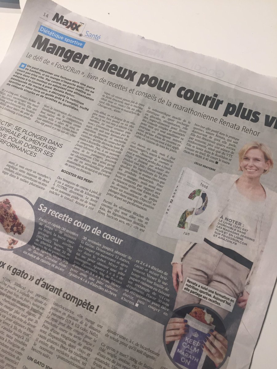 'Se plonger dans une spirale alimentaire positive pour doper ses performances.' Beau ça! C'est moi qui l'a dit? - La Meuse Maxx