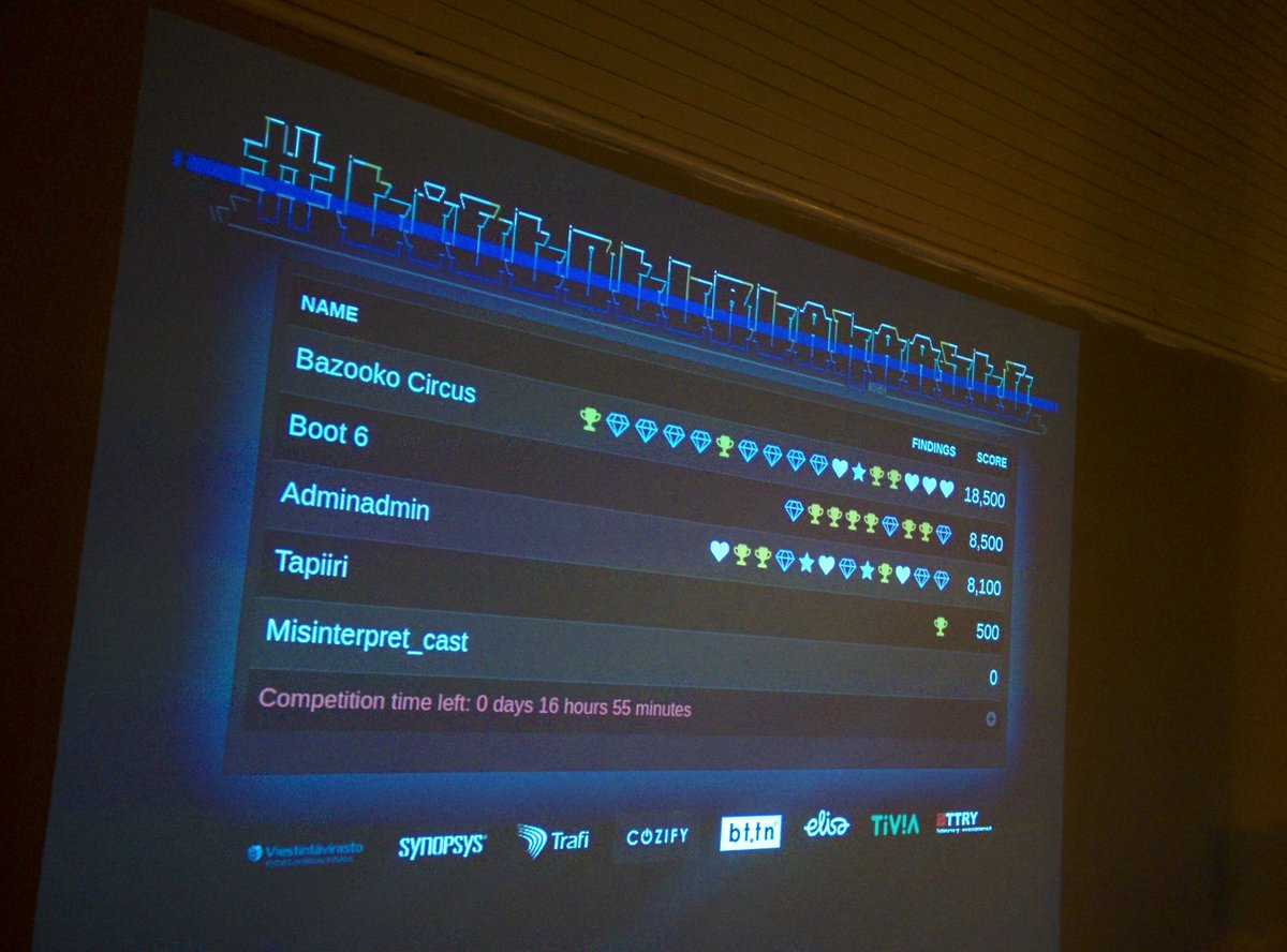 jtenhunen's tweet image. Fierce fighting against the machines continues at #Junction2016 and #tietoturvahaaste. #Boot6 #infosec #IoTsecurity