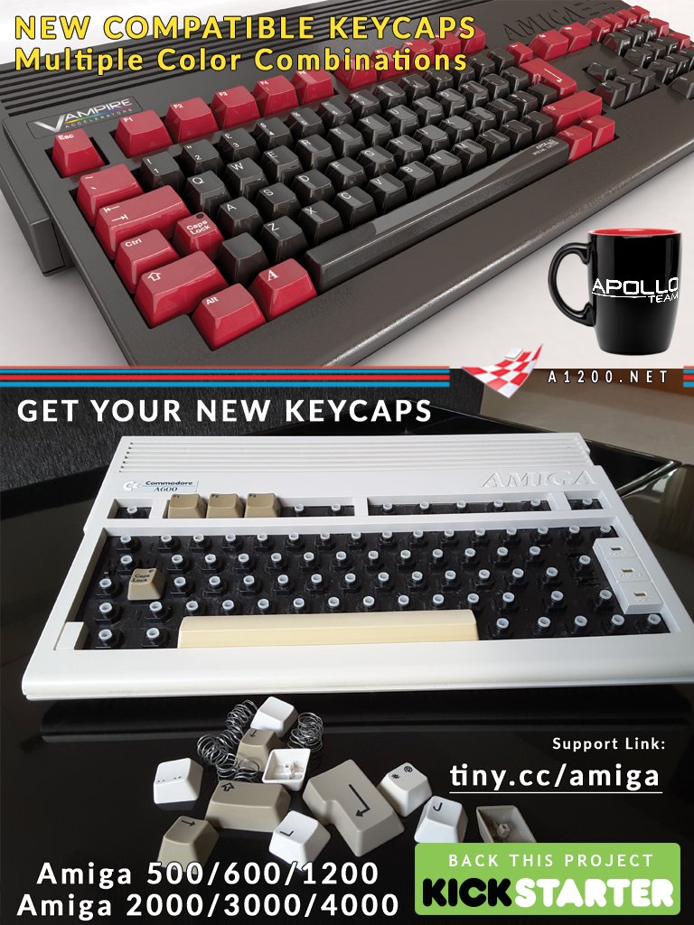 A1200NET's tweet photo. #Kickstarter @c64club #amiga #amiga500 #gamersunite #retromagazin #retrogamer NEW #AmigaKeycaps for all Computers https://t.co/iATmMsgmdN https://t.co/GMj5MJwRqG