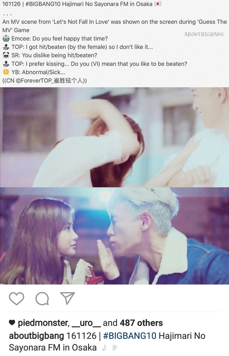 Top Of The Top T O P Bigbang Special Event Hajimari No Sayonara Osaka 16 11 26 Top 탑 최승현 빅뱅 Choiseunghyun Cr On Pic Aboutbigbang T Co 3iqxeyp0zz