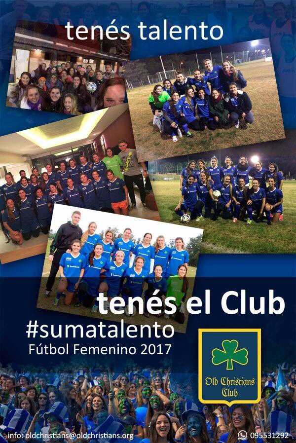 OCCFutbol's tweet photo. FEMENINO: ya estamos pensando en el 2017. Tenés ganas de correr atrás de una pelota? #sumatalento ☘🙋🏼💋💄👠👸🏼⚽️☘ https://t.co/cYg2wP0VbI