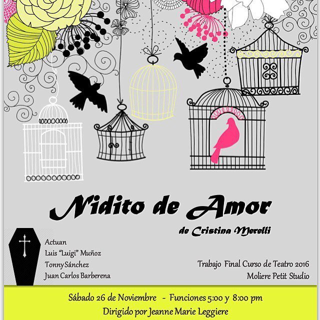 promoliere's tweet photo. Hoy presentamos la obra NIDITO DE AMOR de Cristina Merelli como Muestra Final de nuestro C… https://t.co/p13qBYaMuf https://t.co/9j99MuuOaq
