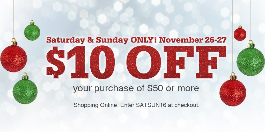 AceHardware's tweet photo. The deals keep coming ALL weekend long!  Get $10 off your purchase of $50 or more on  regular-priced merchandise: https://t.co/5qY7yUkAHs https://t.co/e6CYw8V9H2