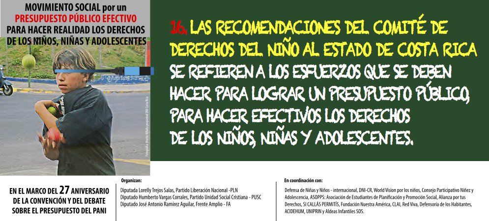 dnicostarica's tweet photo. #Inversión #DerechosHumanos #NNA #OG19 https://t.co/oOrxqmTsRj