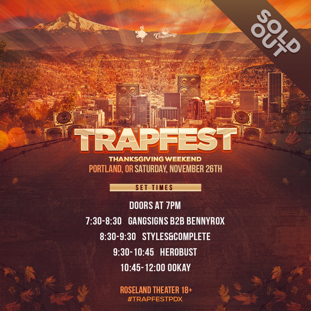 TRAPFEST on Twitter "Portland! See you tonight at Roseland Theater