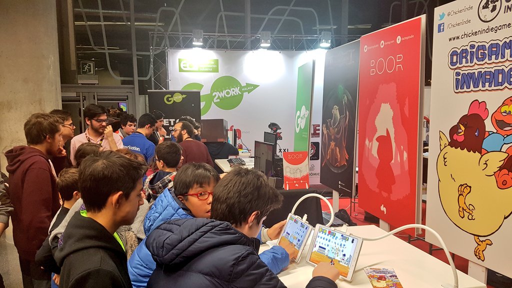 ChickenIndie's tweet photo. Cómo tenemos la zona del programa #go2work en @funandserious ! @promalaga @eoi https://t.co/rBxR3FAOCq