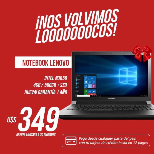 LaCompraUY's tweet photo. #Oferta solo para nuestros Clientes! 👍
#Notebook #lenovo, 💻 NUEVA IMPERDIBLE! 3️⃣4️⃣9️⃣USD!!! 😍😍😍
Más info:  https://t.co/crivBCehNA https://t.co/Uyr6v6IoDZ