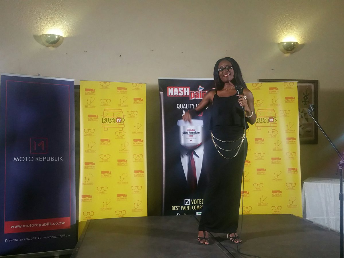 bustoptv's tweet photo. The diva #Magi doing her thing at #BustopTv2 Comedy Show 'How easy is it for ladies to COME?' @KuleVeZaka @janjamzim @Vokal_DaPoet @263Chat https://t.co/EcoiKVtI7I
