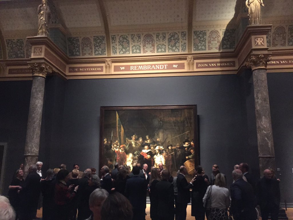 MinkeSchat's tweet image. Mecenaatsdiner Museum @DeLakenhal @rijksmuseum. Bijzonder #partnerschap