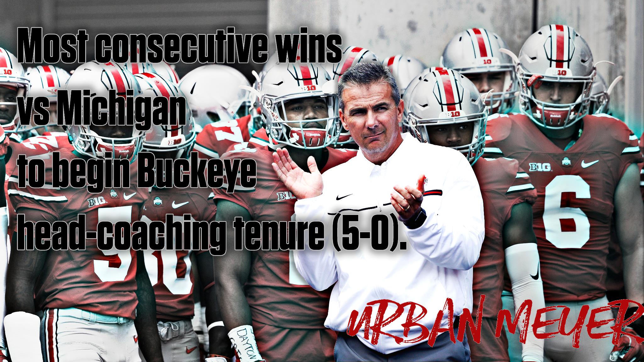 SportsCenter on X: &ldquo;Urban Meyer improves his record vs Michigan 