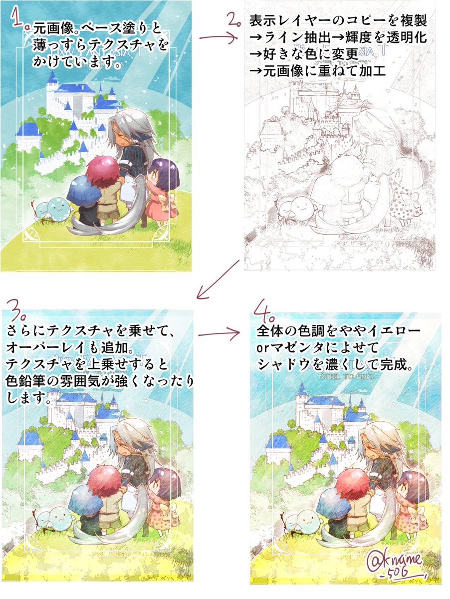 ワイルドスクワッター 黒マメ クリスタでさっくりと絵本風講座 お役に立てたら幸いです