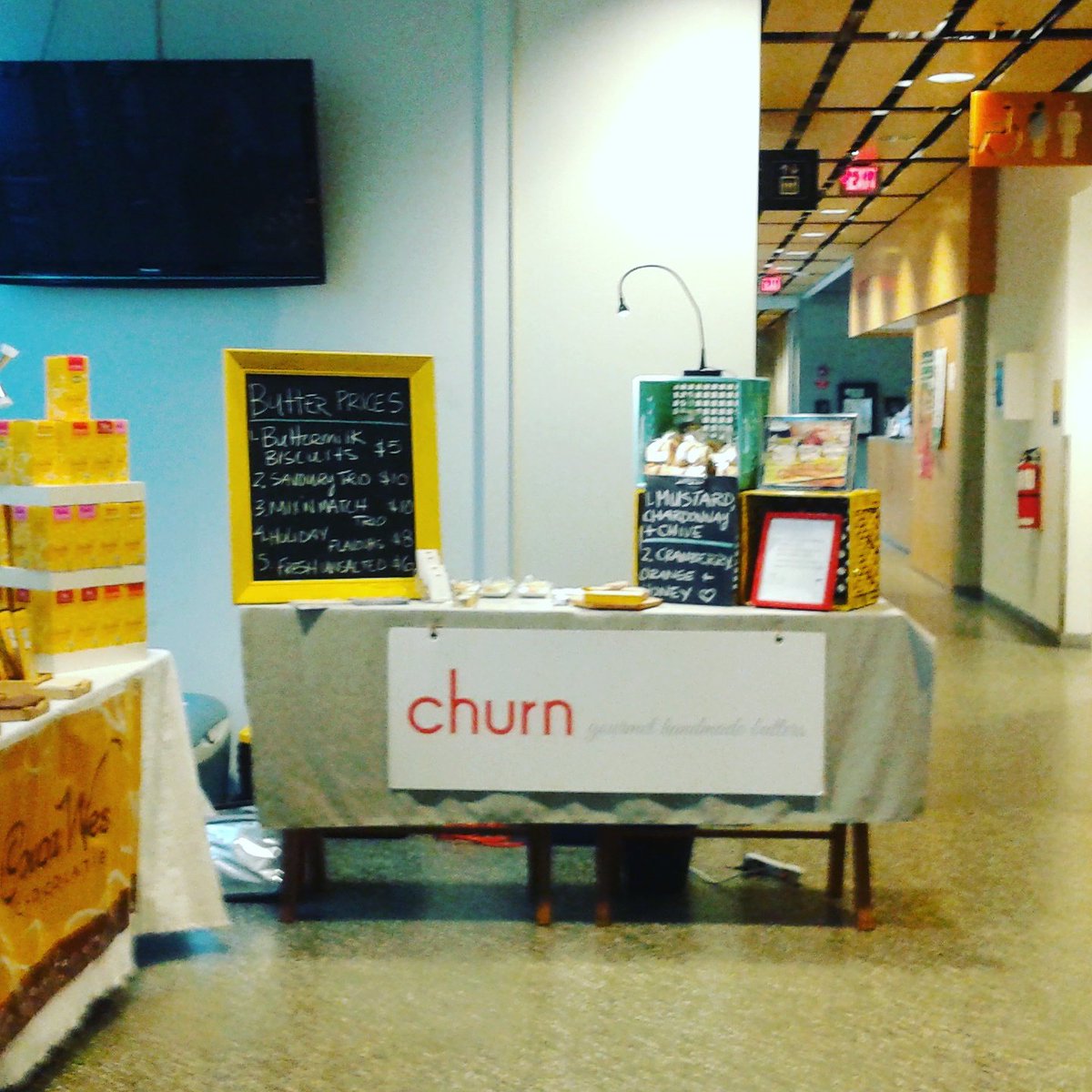 All set up at #portobellowest market today &amp; Sunday 11-5pm. Give the gift of fresh local butter! <a href="/portobellowest/">Portobello West Market</a>