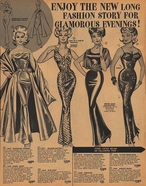 Fredricks of Hollywood. #pinup #vintage #gowns #fashion