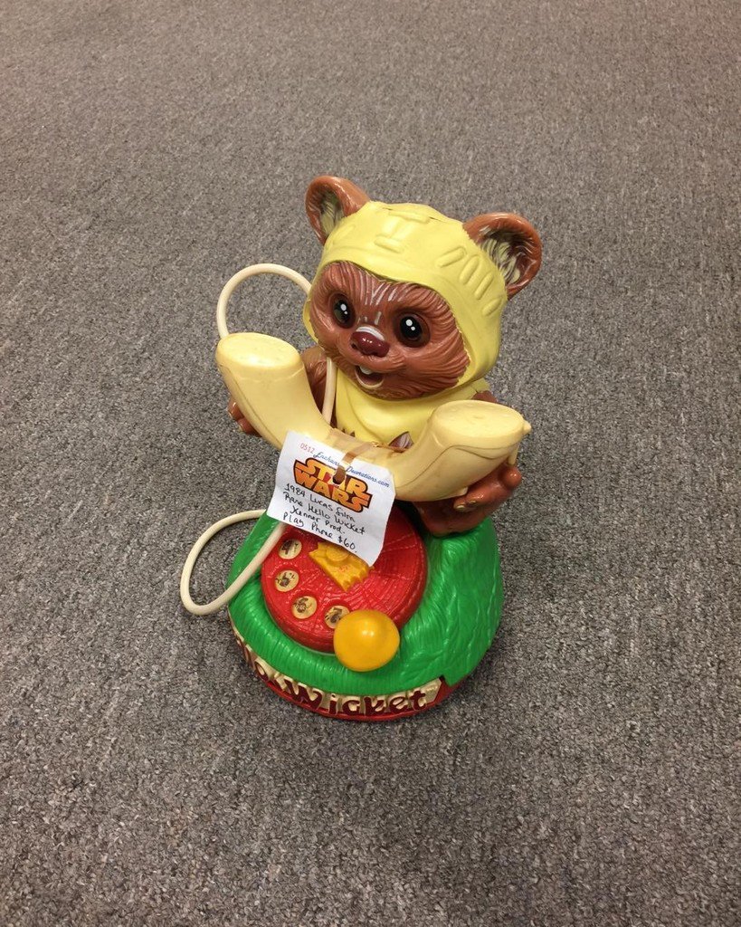 EnchantedDecor's tweet photo. 1984 Lucas Film Hello Wicket Ewok phone. Available at the Enchanted Shop located inside Grapevine Antique Market. #… https://t.co/Oc8b2HVriZ