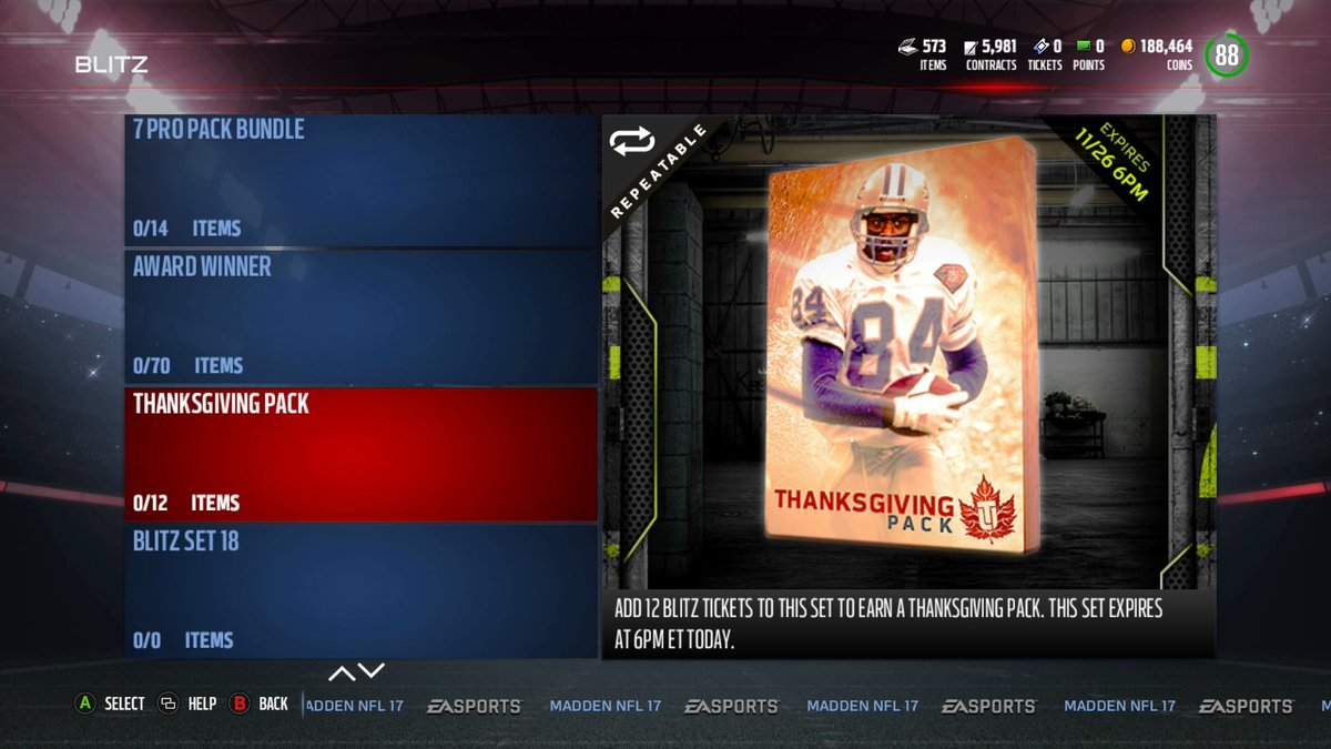 GameSpot_Sports's tweet photo. Blitz Set 17 is 12 Blitz Tickets for a Thanksgiving Pack:
. https://t.co/cMVCTfDzc8