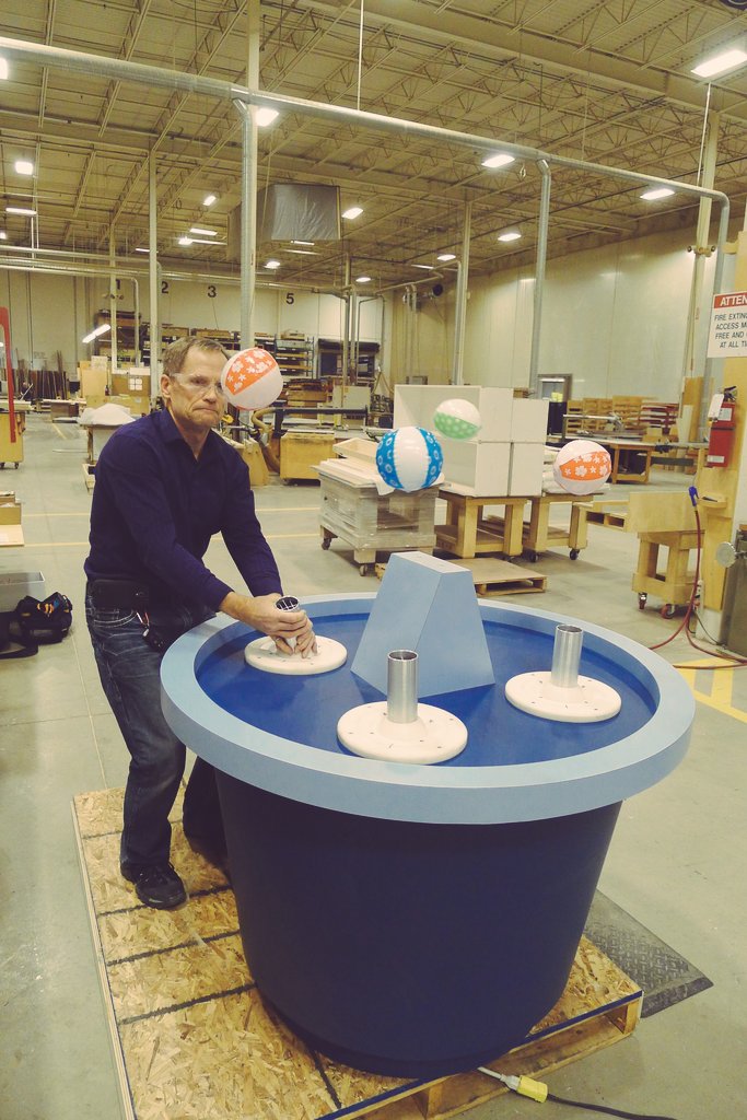 DiscoveryCntr's tweet photo. Exhibits Director @jpmccarron visits @thinkubik fabrication shop this past wk to see how our new exhibits are coming along! #cantwaitfor2017 https://t.co/neMe0HSWrr