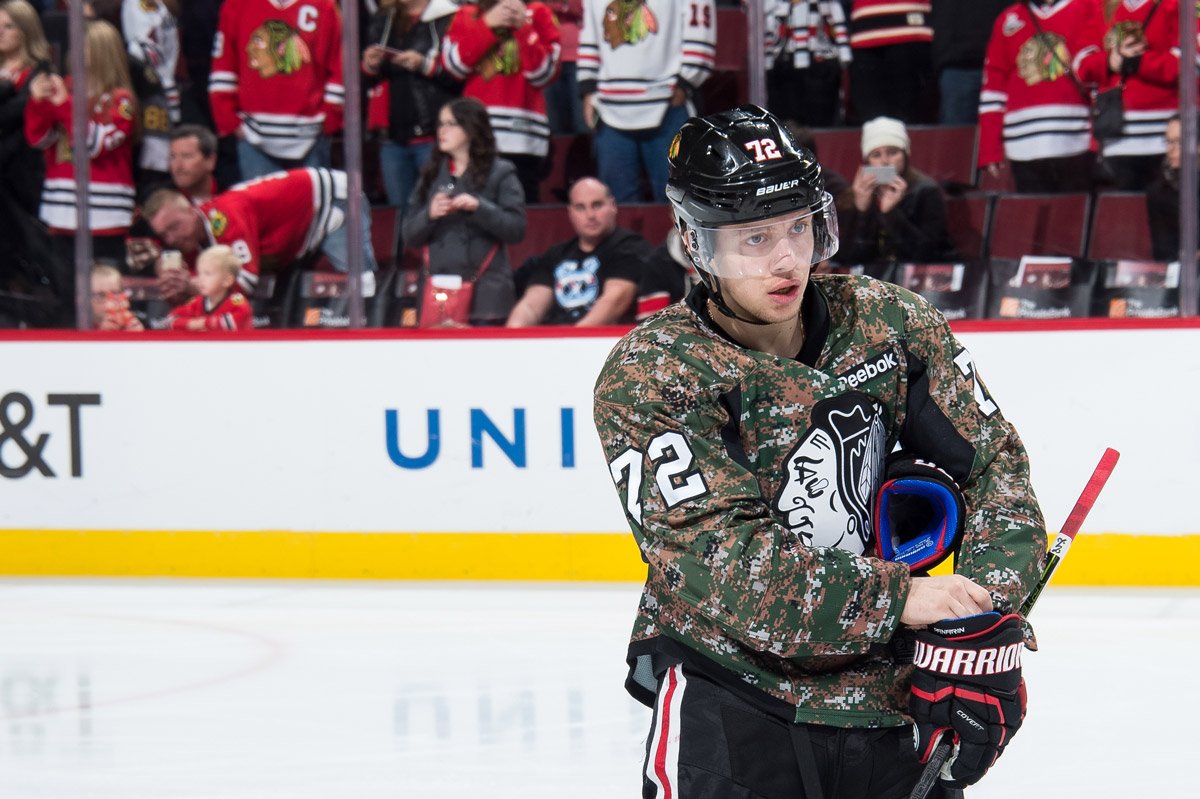 Chicago Blackhawks on X: The @Boeing #VeteransDay camouflage jersey  auction is live! All proceeds benefit the @USO_of_Illinois. Bid now:    / X