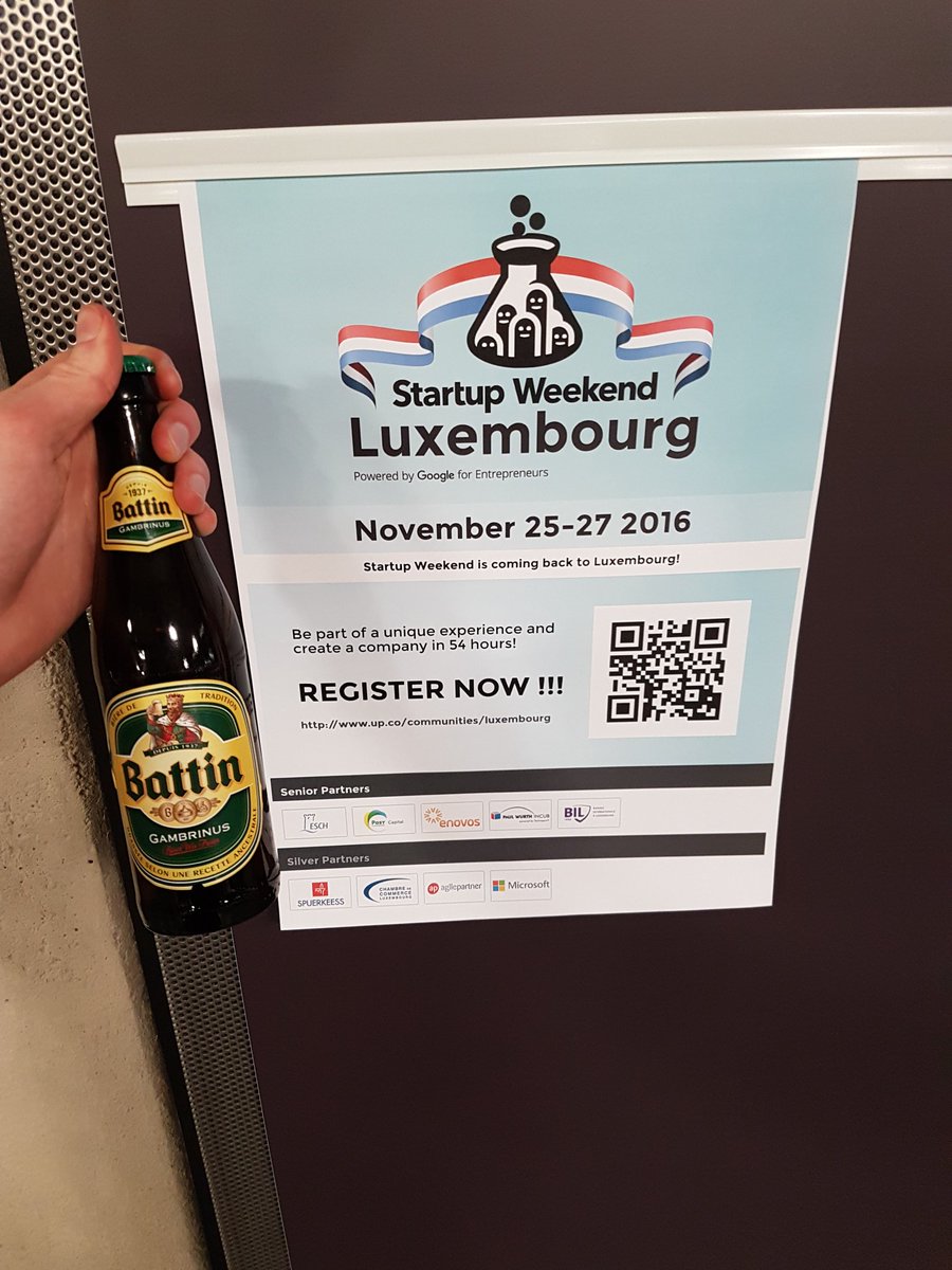 Battin goes@ Startup Weekend Luxembourg #swlux