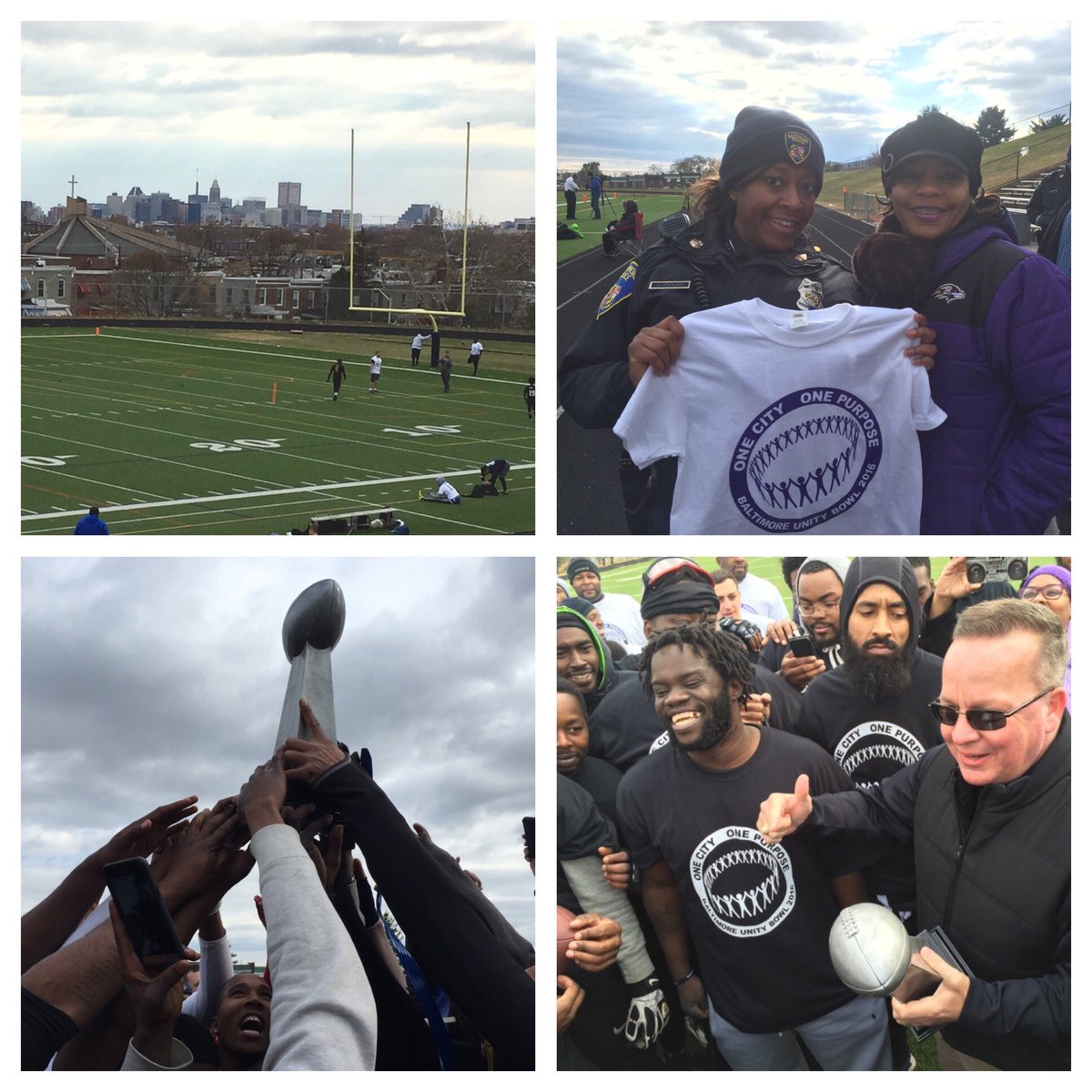 Thanks to everyone who joined us for the 2nd annual Unity Bowl. Final Score: Community 16 - BPD 15. A great day of football and fun!