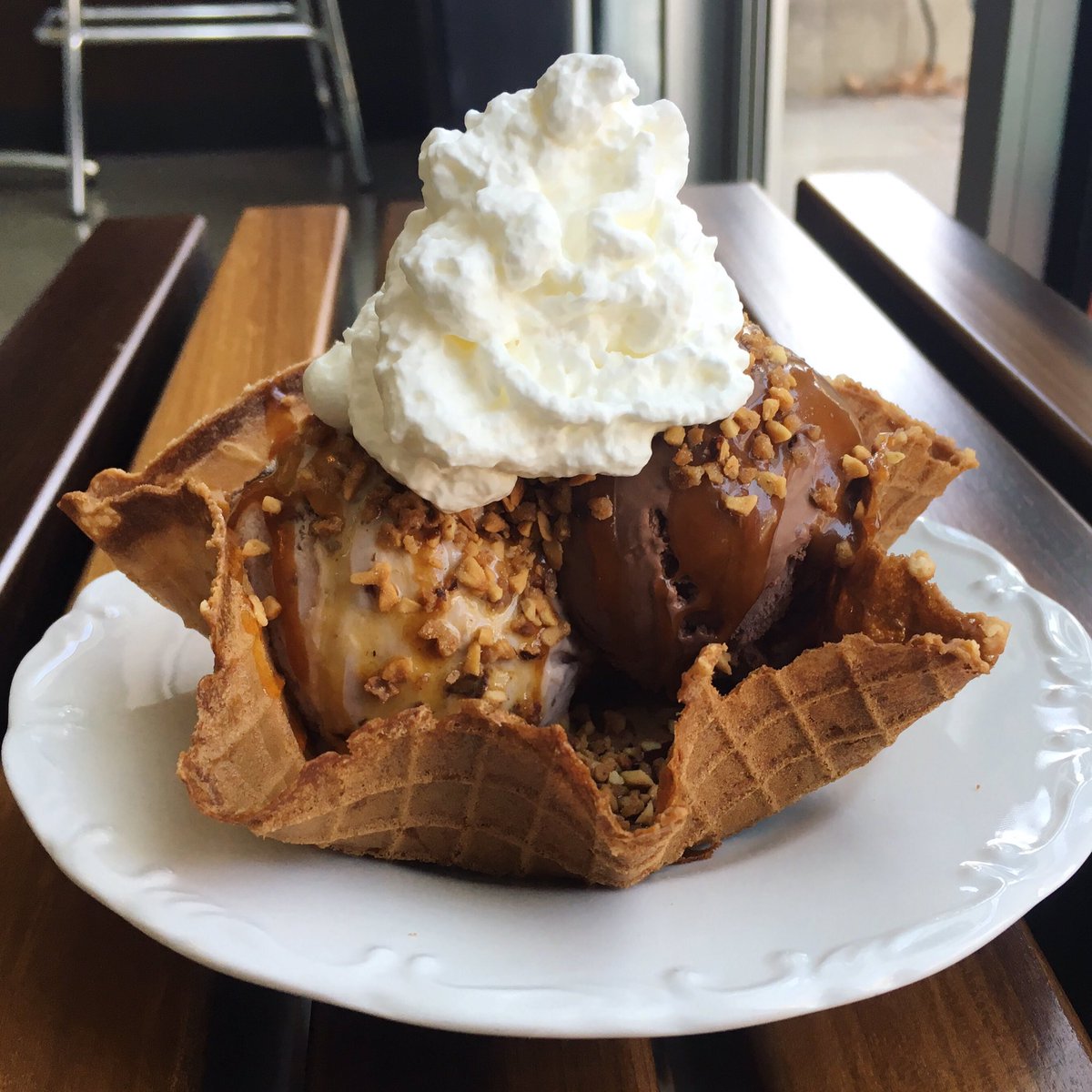 Glacé Ice Cream on X: Try our new special, the Waffle Bowl Sundae