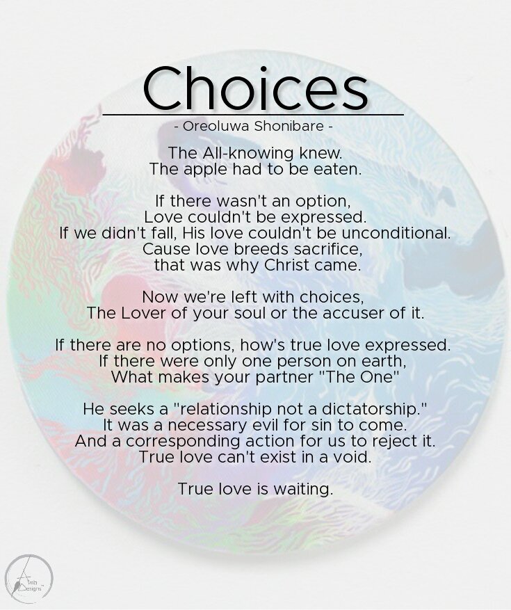 Amb_Ore's tweet photo. Choices. Enjoy (the whole thread) 🙏 https://t.co/dYfazCEoXv