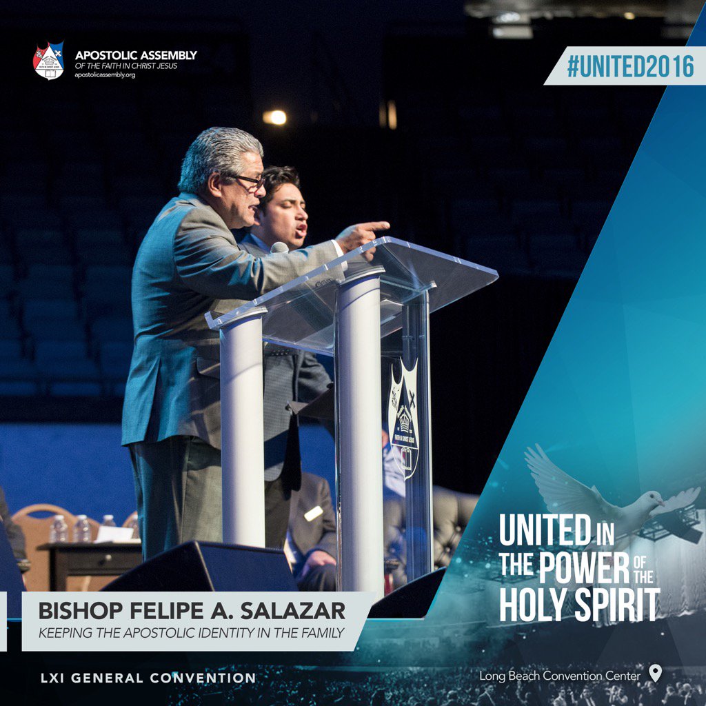 aafcjintl's tweet photo. Saturday Morning | Keeping the Apostolic Identity in the Family with Bishop Felipe A. Salazar #united2016 #unidos2016 https://t.co/fljuQOo4ev