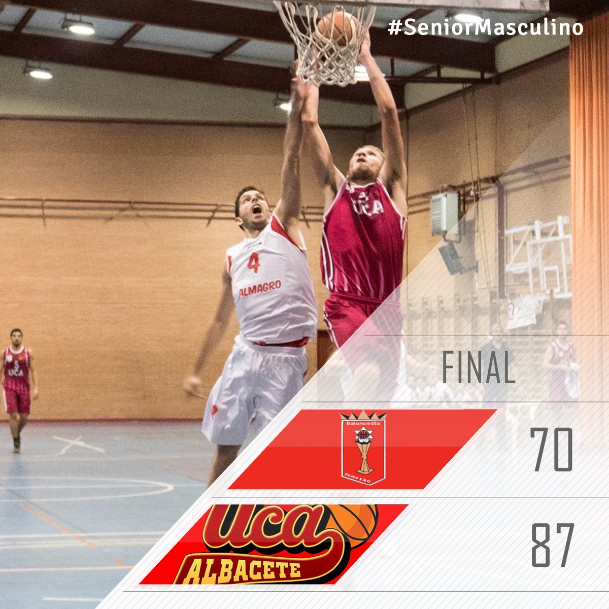 ucacb's tweet photo. #SeniorMasculino | ¡Nos traemos la victoria! Muy grandes, otra más sin parar así la gran racha #UcaLive 📺 https://t.co/adTS95xs57