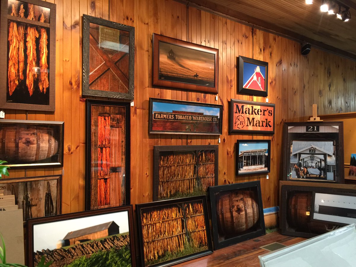 Remember to #shopsmall Come see us in #parisky Framed art makes a great gift! #SmallBizSat #travelky