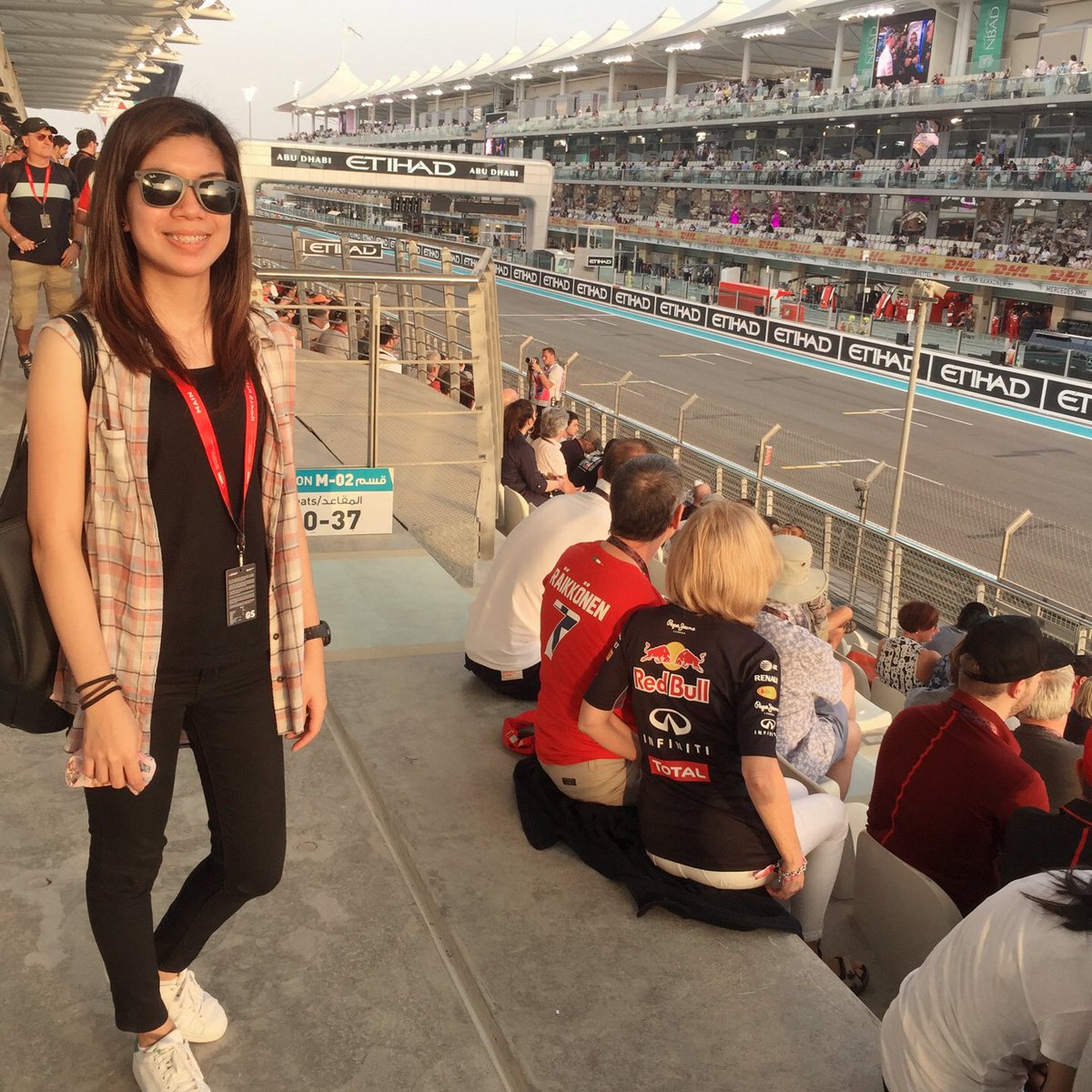 xharen's tweet photo. So excited for tomorrow! #rihannaatF1 #upload2upgrade #AbuDhabiGP @ymcofficial https://t.co/aYmAROvttJ