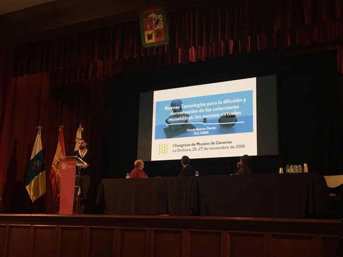 Hoy hemos estado en el I Congreso de Museos de Canarias, gracias por la invitación!!