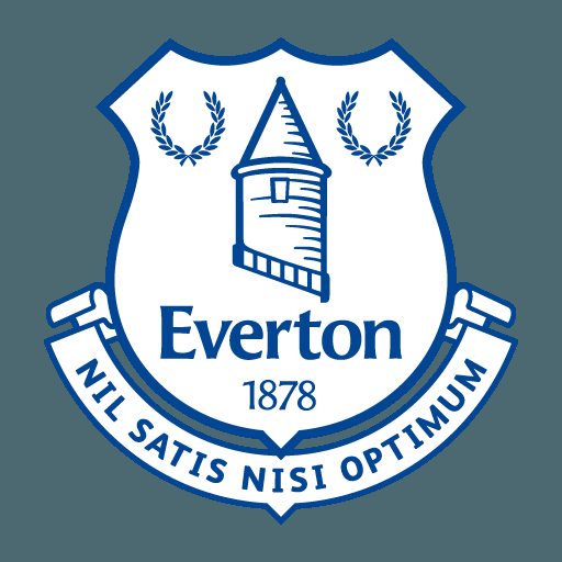 An Everton badge lit up at Goodison Park Stock Photo - Alamy
