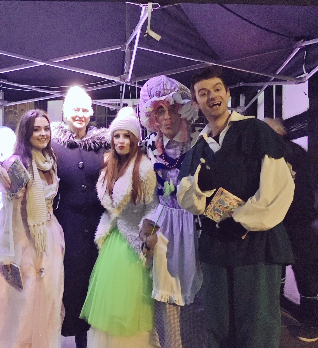 Our cast at the Northwich Christmas Extravaganza this evening