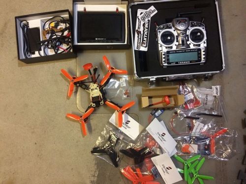 FPV X210 drone with FPV monitor, #FrSky #Taranis Plus RX and Charger Bundle rover.ebay.com/rover/1/711-53…-