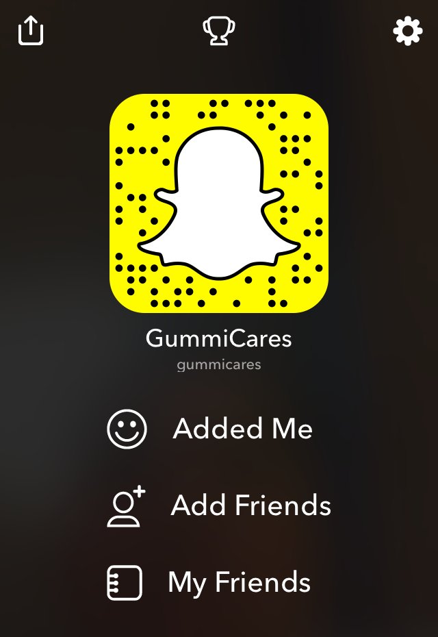 Add us on <a href="/Snapchat/">Snapchat</a>! #gummicares