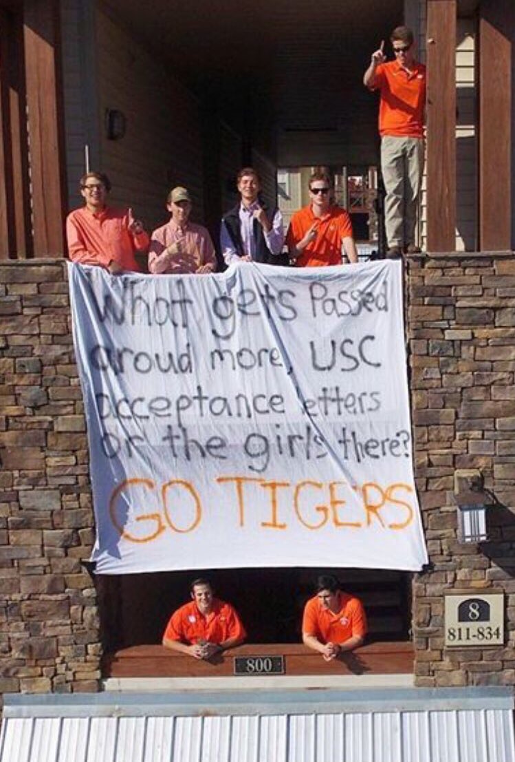 DrinkingTicket's tweet image. If we had to guess, we probably pass "aroud" spelling lessons the most. #GoCocks #Clemsux