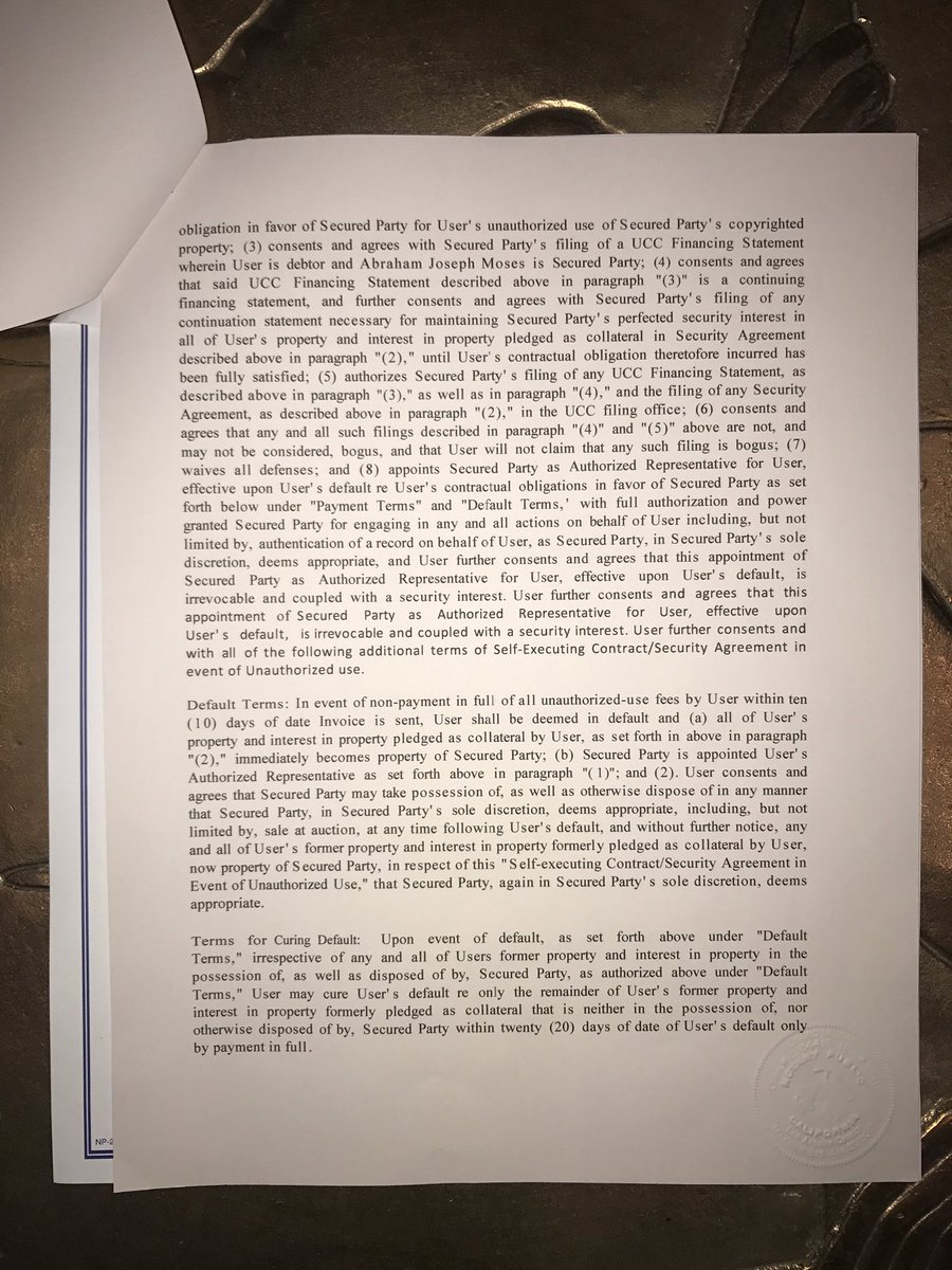 TheRealAB's tweet photo. #NOTICEtoPRINCIPALisNOTICEtoAGENTandNOTICEtoAGENTisNOTICEtoPRINCIPAL @BBCBreaking @cnni @washingtonpost @nytimesworld @latimes https://t.co/DuO91HKDx9