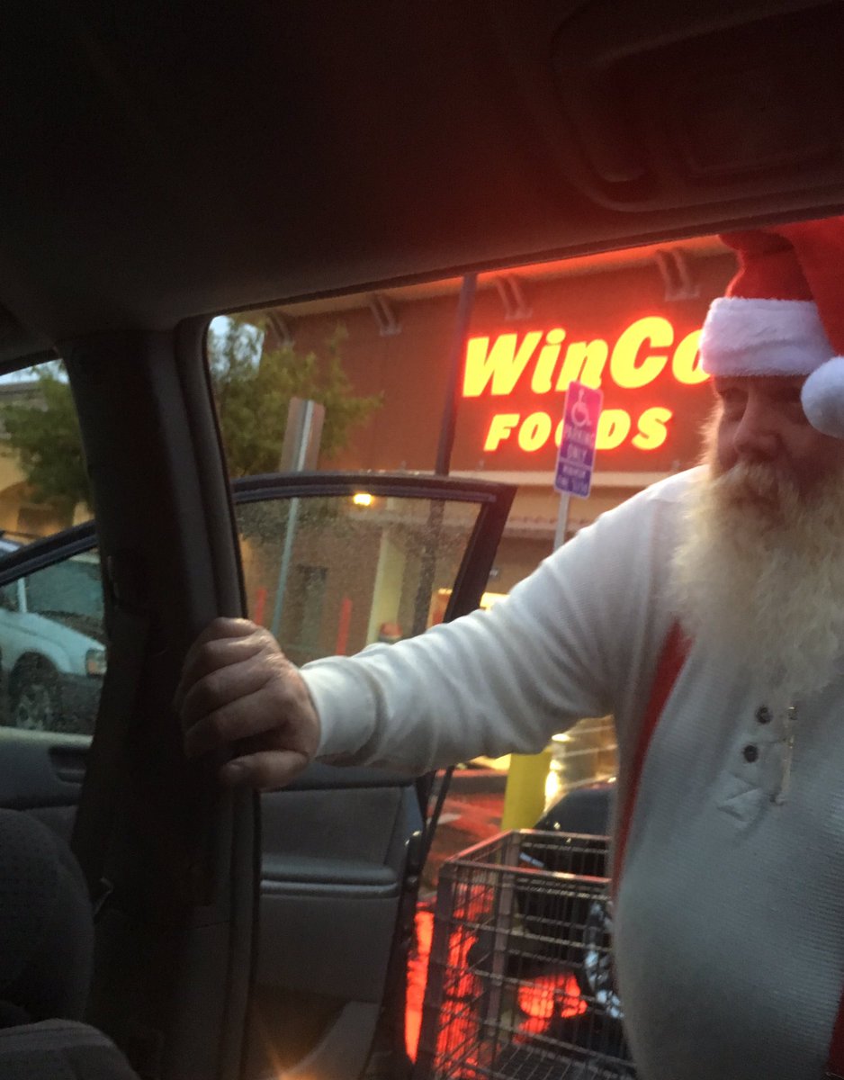 kernCountySanta's tweet photo. Spotted KC Santa!!! He does shop at Winco!!!
#santastopsforyou  #santashopsatwinco #wincoishisfavorite https://t.co/dbpWFTxOkt