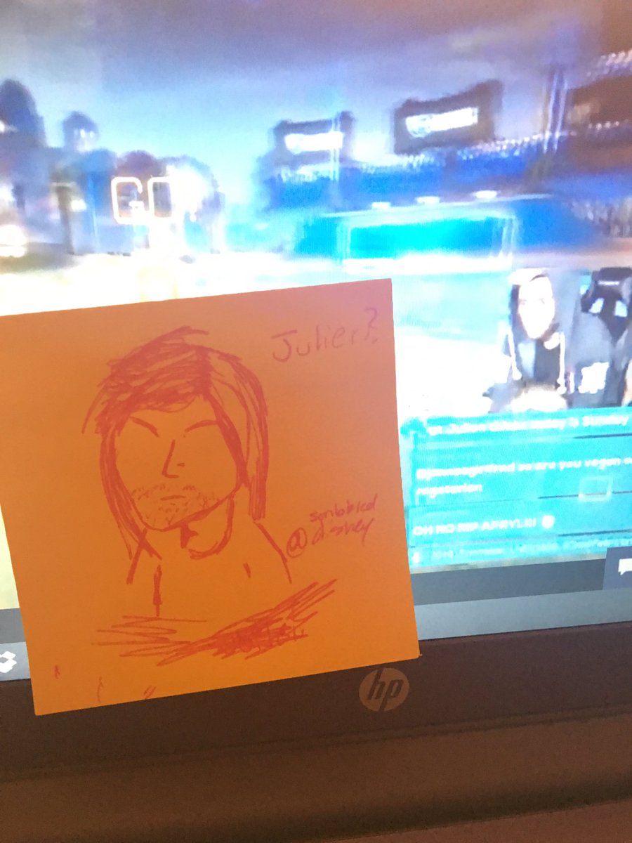 ScribbledDisney's tweet photo. I'm watching the stream ! Have a shitty drawing by a member of the dink fam (me) @JulienSolomita @Jenna_Marbles https://t.co/iX5QWRRP3h