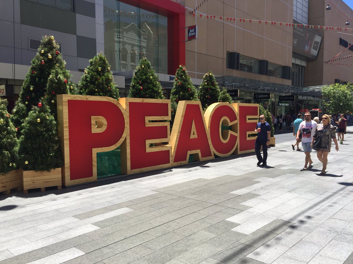 A good message on <a href="/rundlemall/">Rundle Mall Adelaide</a> today in the <a href="/CityofAdelaide/">CityofAdelaide</a>