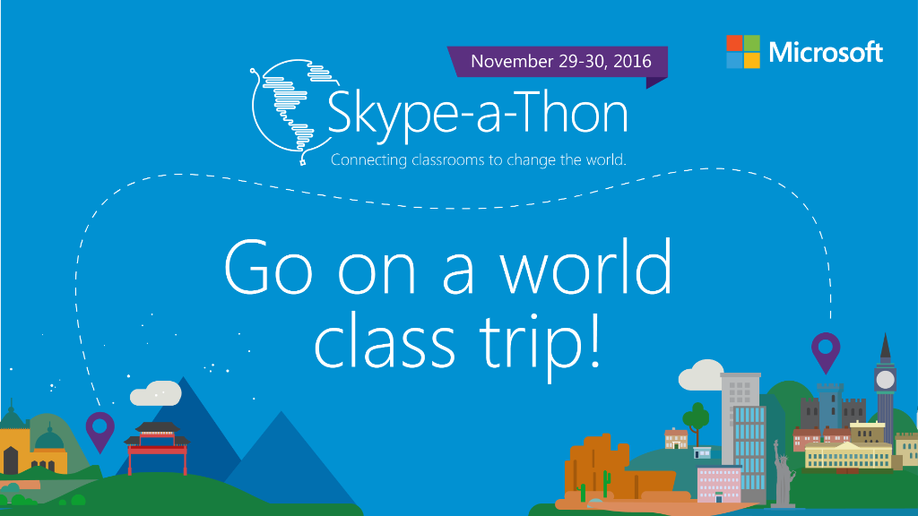 FlipgridEvents's tweet photo. Attn #skypeathon world travelers! Ensure your miles are tallied towards the 3M mile goal – book your calls here: https://t.co/PhlEhEza5z. https://t.co/v0vpxZ2MLe