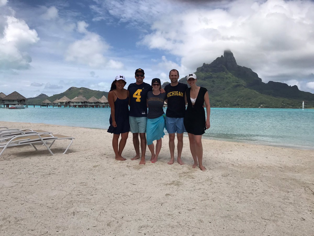 cindersblocks's tweet photo. Heartbroken, but lucky I got to watch The Game with these Michigan alums in Bora Bora 〽️ #goblue https://t.co/lM7CrRyc3U