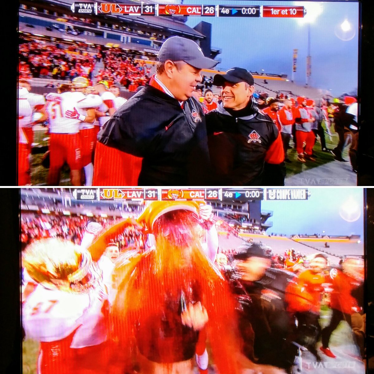 DJ_dan200's tweet photo. WE ARE THE CHAMPIONS!!! 🏈🏆 @rougeetor #GoLaval #Vanier52 #Objectif9 #CoupeVanier #VanierCup https://t.co/UdUGDE8iJu