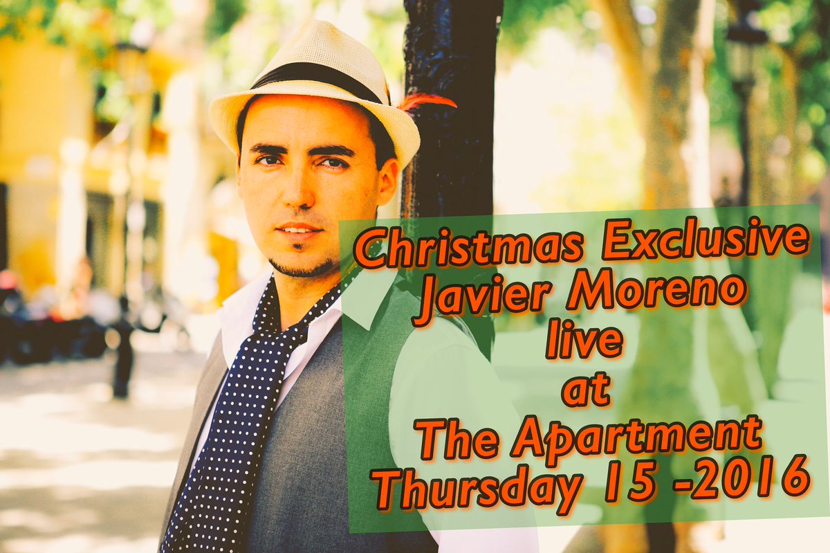 SALSADELSOL's tweet photo. @Chelt_Apartment @SALSADELSOL Javier Moreno live at The Apartment Cheltenham 15 Dec 2016 https://t.co/Ai36woVg3Z