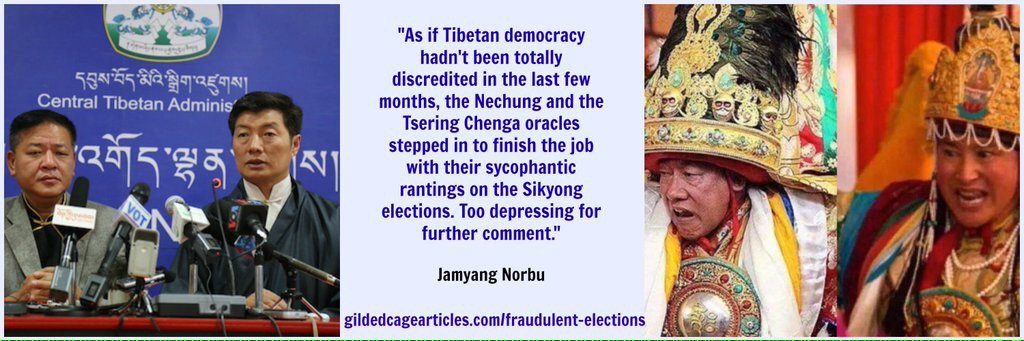 How shambolic Tibetan Sikyong election turned into a bizarre Soap Opera gildedcagearticles.com/fraudulent-ele… #Tibet #DalaiLama