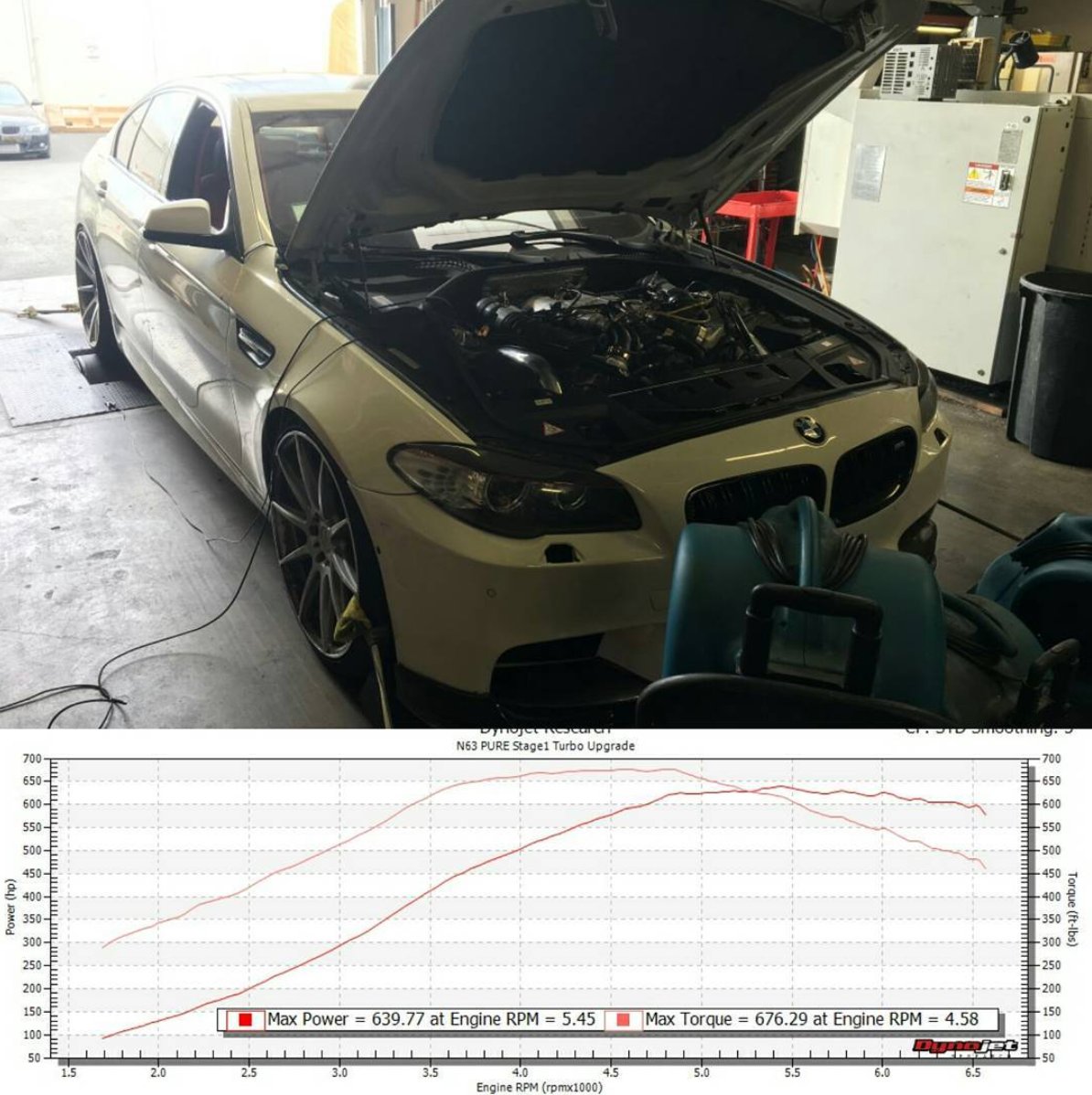 burger_tuning's tweet photo. 2011 BMW 550i DYNO - JB4,Pure Turbos, FBO - 640 whp. #burgertuning https://t.co/MyGTL99MRo