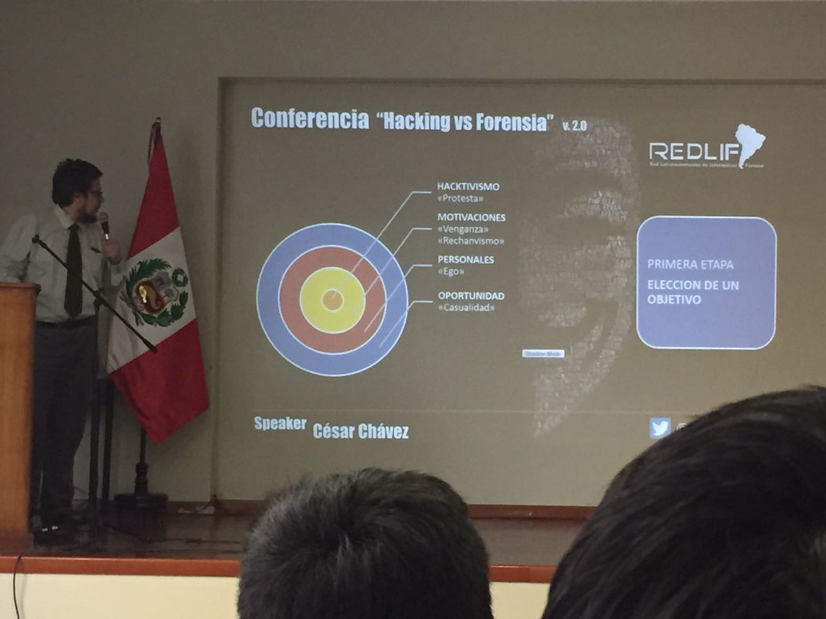 peruhacking's tweet photo. Exposiciones Ataques cibernéticos y
Hacking Vs Forensia 2.0
Facultad de Ingeniería de Sistemas
26 de Noviembre del 2016 #ENEISOFT https://t.co/3TosUDF6i0