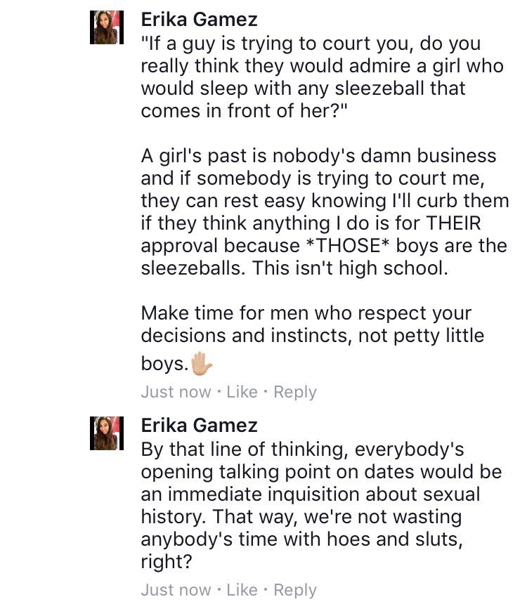 alulcard915's tweet photo. FUCK OUTTA HERE if you think I won't call you out for slut-shaming girls just because you're a female. #girlbye https://t.co/L2sfq8lCJb