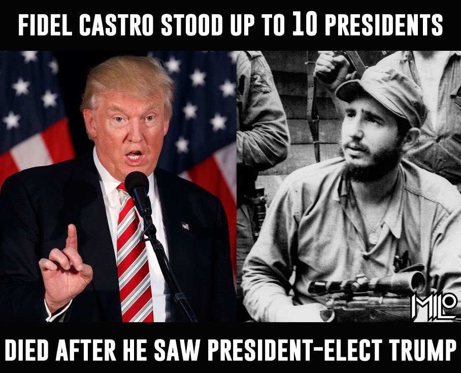 FelastoryMedia's tweet photo. #Trudeaueulogies #FidelCastroRIP #TrumpCastro #BrutalDictator #ElCommandante #Symbolofanera #Putin #Russia #Cuba #sickmemes https://t.co/79mLZmDANL