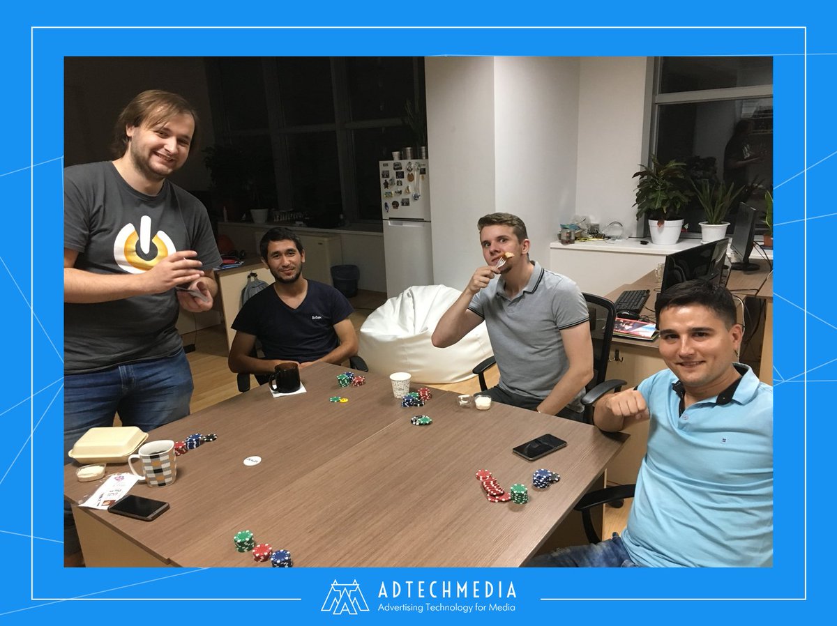 adtechmediapro's tweet photo. Friday night is the best time to relax with friends, and coworkers ... and a game of pocker #AdTechMedia https://t.co/BjTLnoWpy8